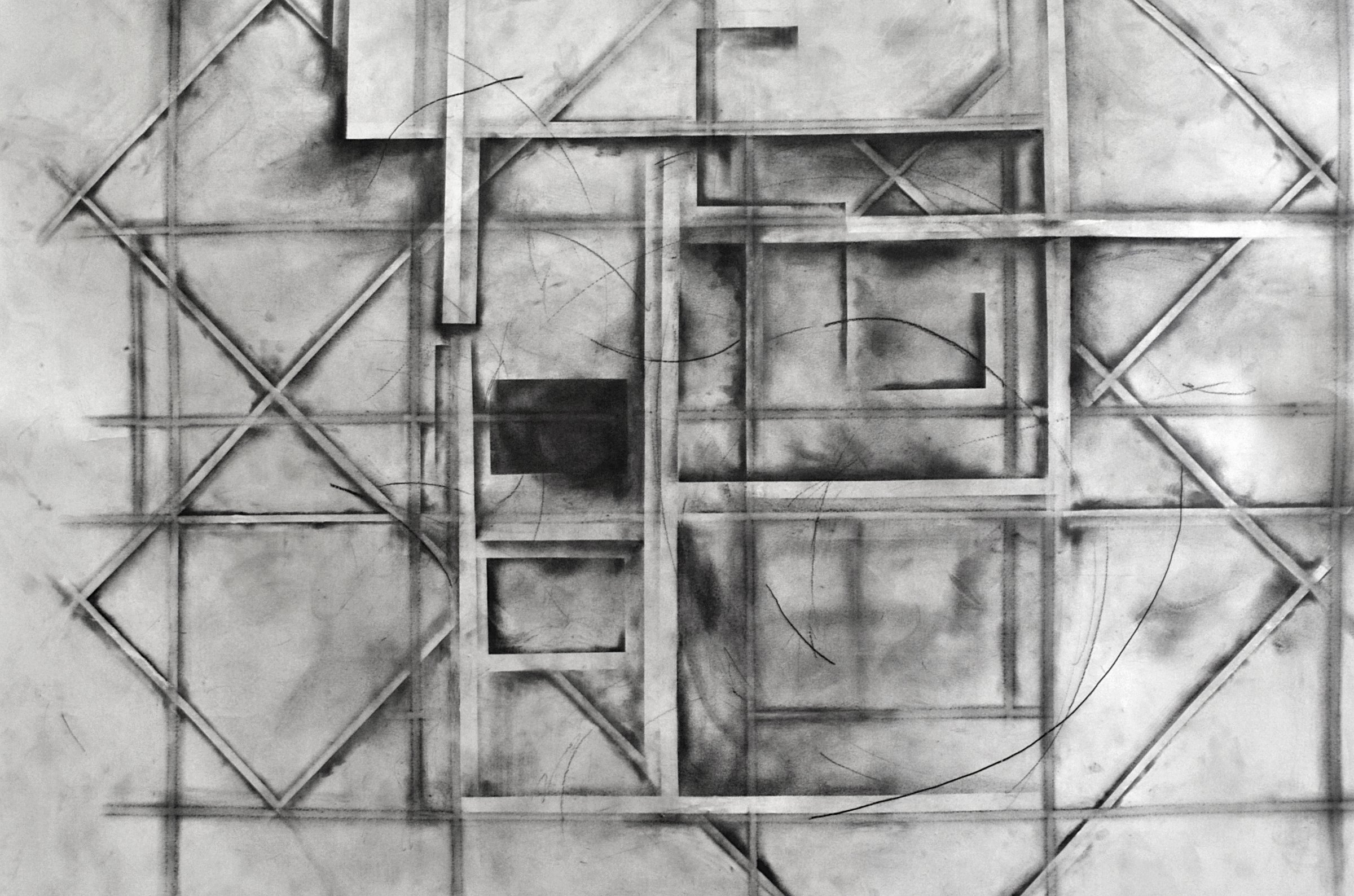 Graphite sur papier, 150 x 170 cm