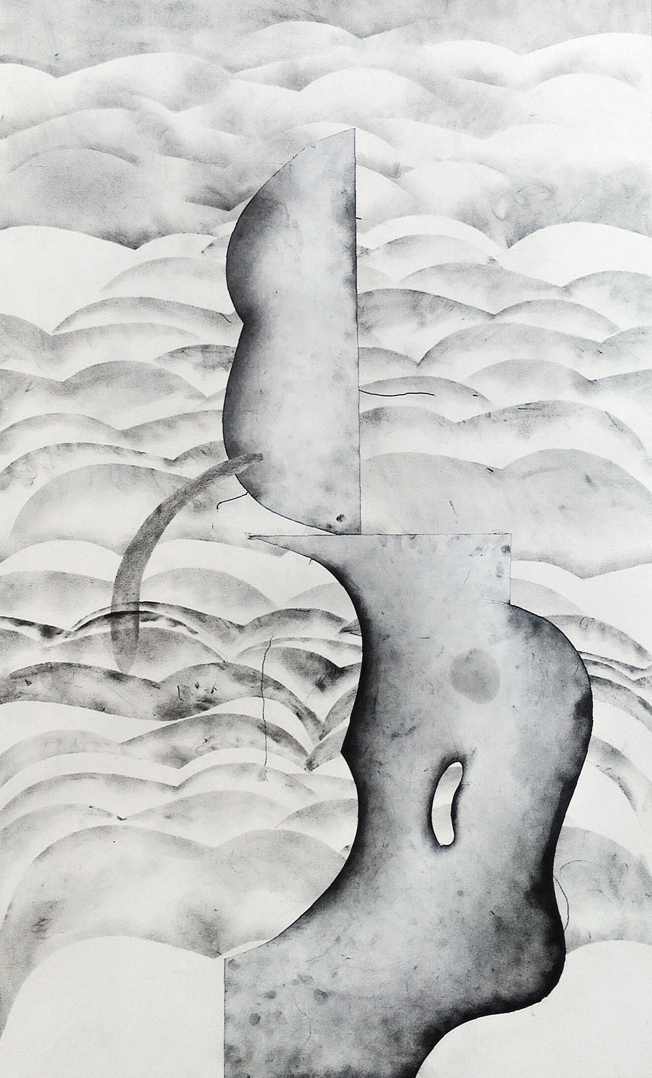 Graphite sur papier, 150 x 120 cm