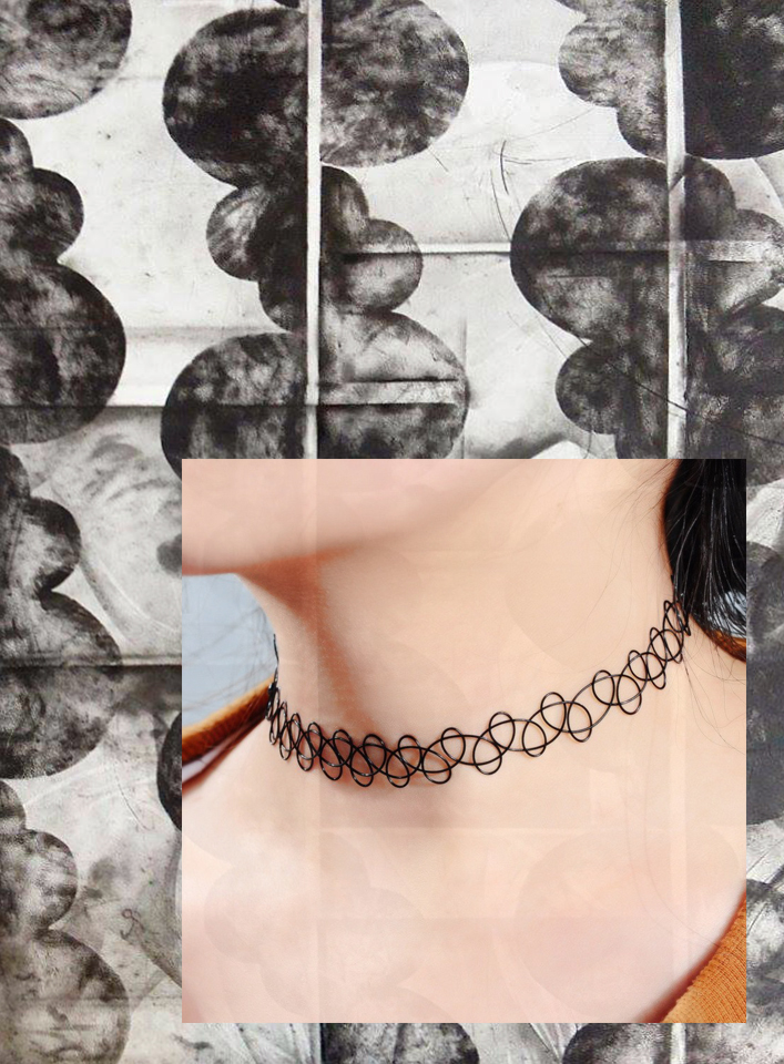 Graphite et impression sur papier, 150 x 100 cm