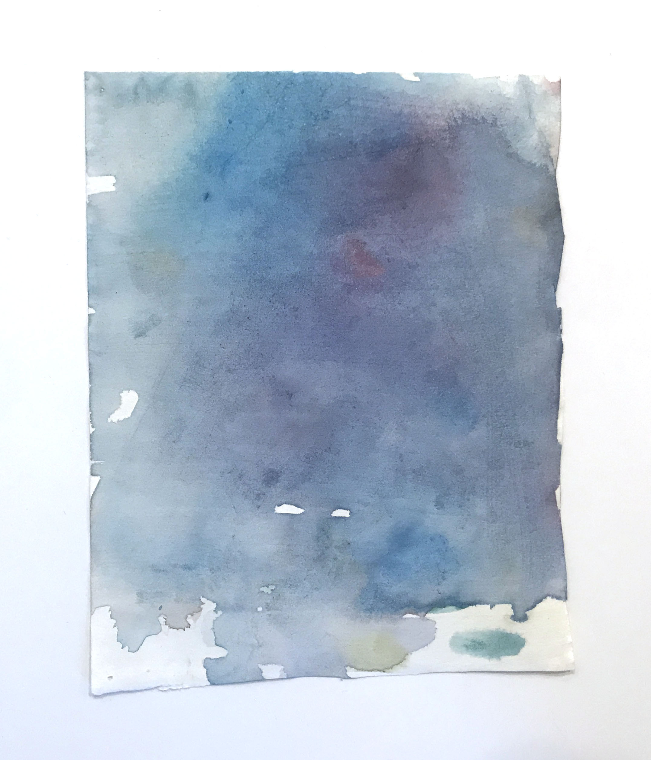 Aquarelle d'Ima-la-rivière, 25 x 20 cm (env.)