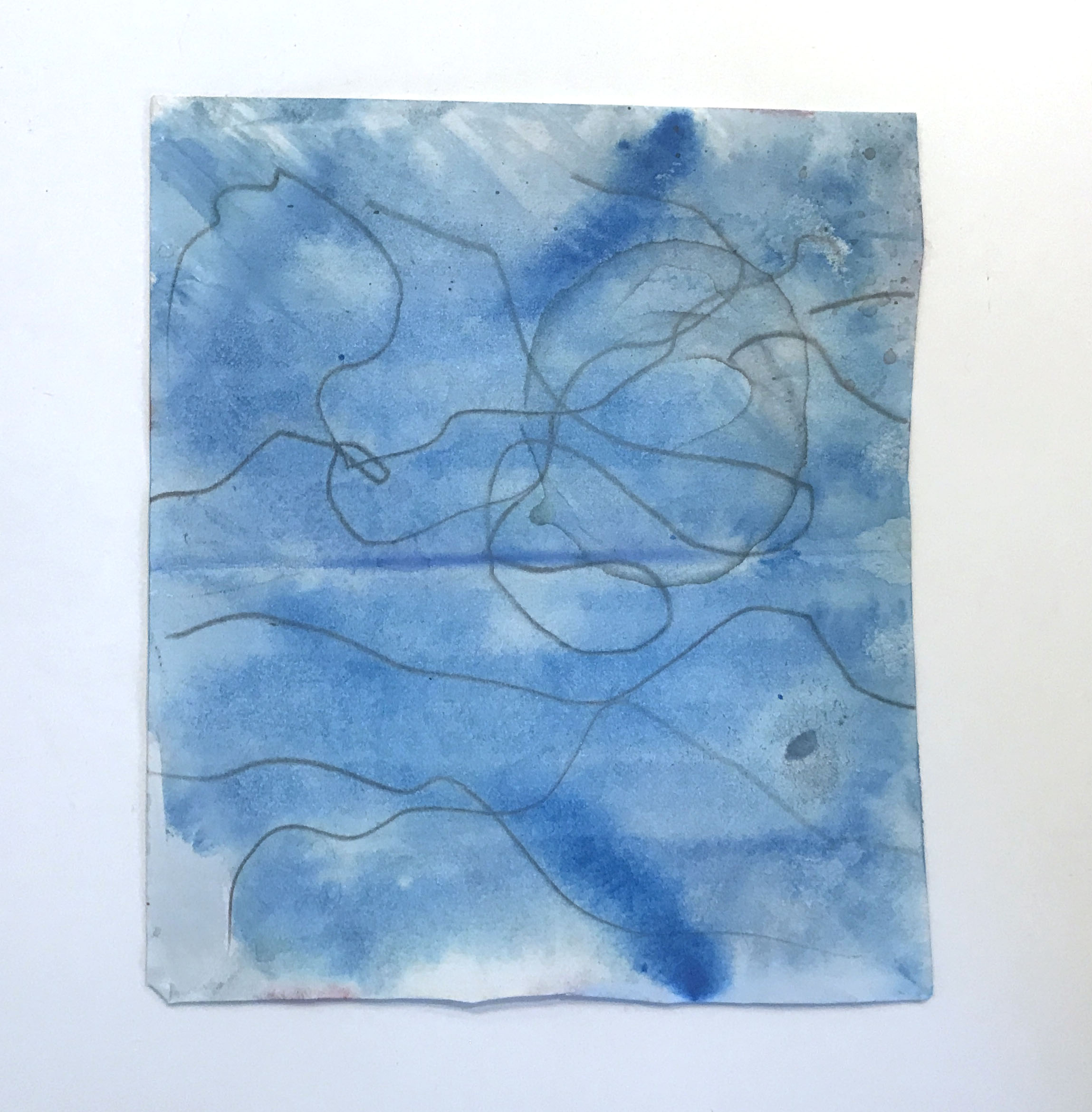 Aquarelle d'Ima-la-rivière, 25 x 20 cm (env.)