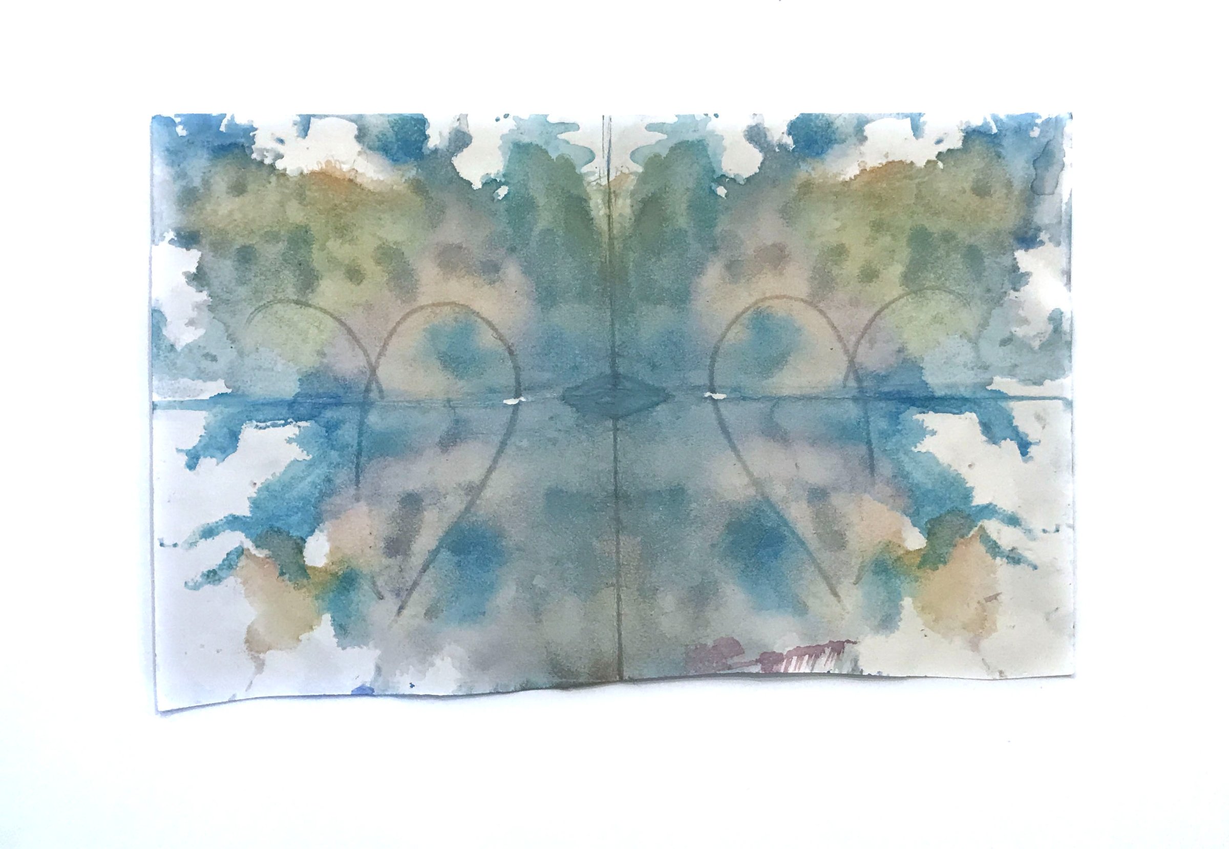 Aquarelle d'Ima-la-rivière, 15 x 25 cm (env.)