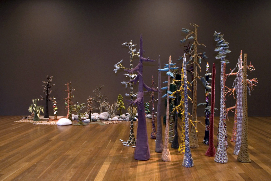 Vue de l'exposition Forest, De Young Museum, Kimball Gallery, San Francisco (États-Unis), 2010