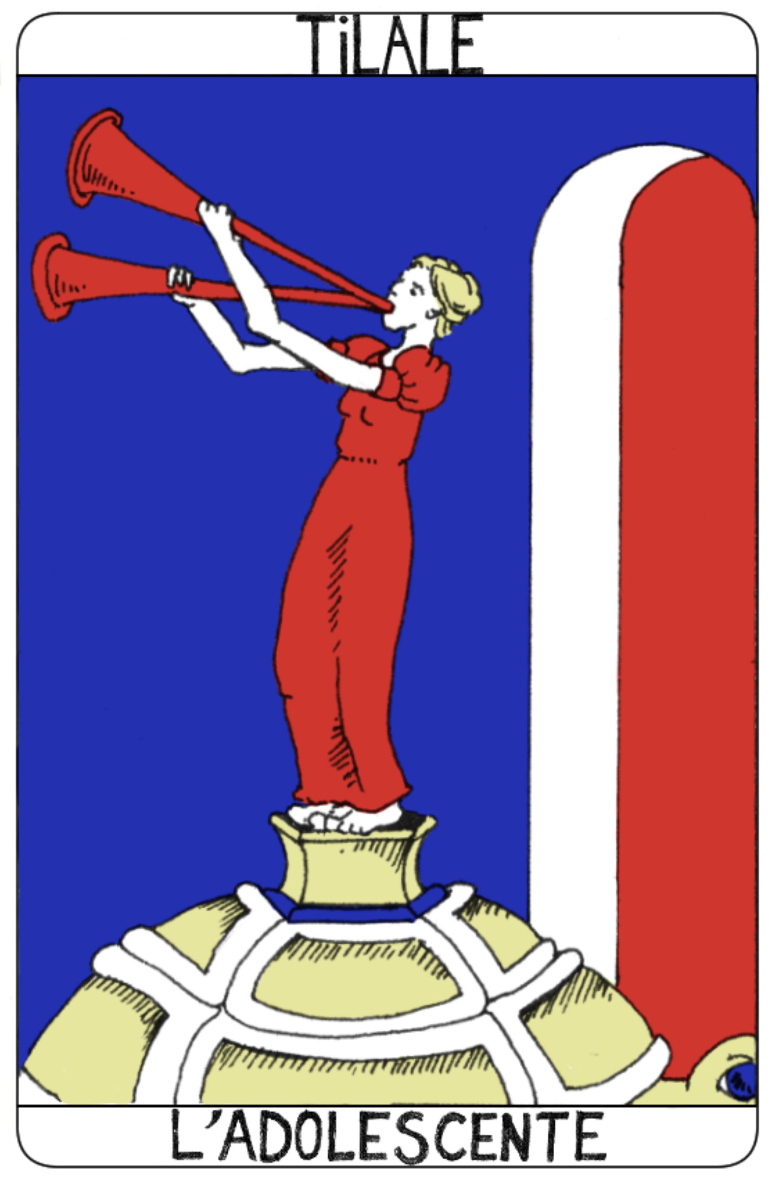 . Vous la voyez celle qui danse dans votre tête ratatinée ? C'est la jeune fille que vous avez été, c'est l'enthousiaste, la hurlante, la fêtarde, l'idéaliste. C'est celle qui crie que tout est foutu et tout est à reconstruire. Celle qui dit que c'est la fin et qui est le début. . Vous vous souvenez avec elle des chagrins d'amour, des colères, des rages, des groupes d'amis immortels dont vous ne vous souvenez plus des noms. Elle est juchée sur une tortue et avance vers le néant. Elle est condamnée comme vous mais elle continue de vivre, et il est très facile de la convoquer. Ne vous méprenez pas, la couche de temps est très fine et vous n'êtes pas enseveli, vous ne le serez jamais soyez-en convaincu. L'adolescente c'est vous quand vous sautez sur votre propre carapace et que vous osez faire du bruit.