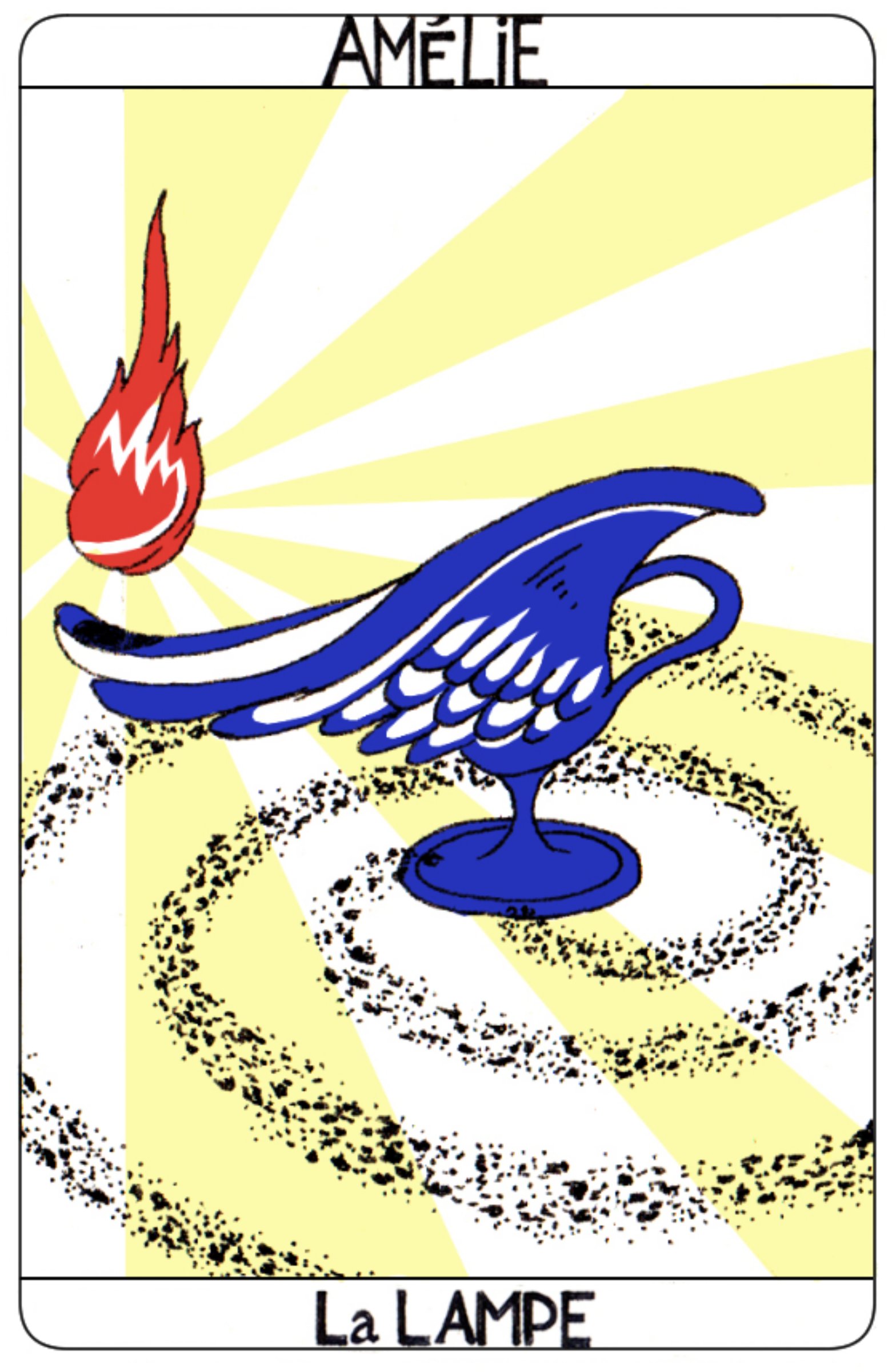 La lumière, la flamme, l'huile chaude et le feu. La lampe est là pour allumer votre désir. Elle vous fait avancer dans l'obscurité de vos fantasmes et peut vous brûler la peau si vous la manipulez maladroitement. La lampe est un guide de vos limites qui vous pousse à explorer et demander au-delà. Elle est un génie malin et tactile qui emportera votre corps vers des contrées mystérieuses et parfois dangereuses. Elle n'a aucun gage de protection, ni de guide, elle n'est pas bienveillante et elle n'a aucune morale, mais elle entraîne vos actions avec un élan inhabituel.