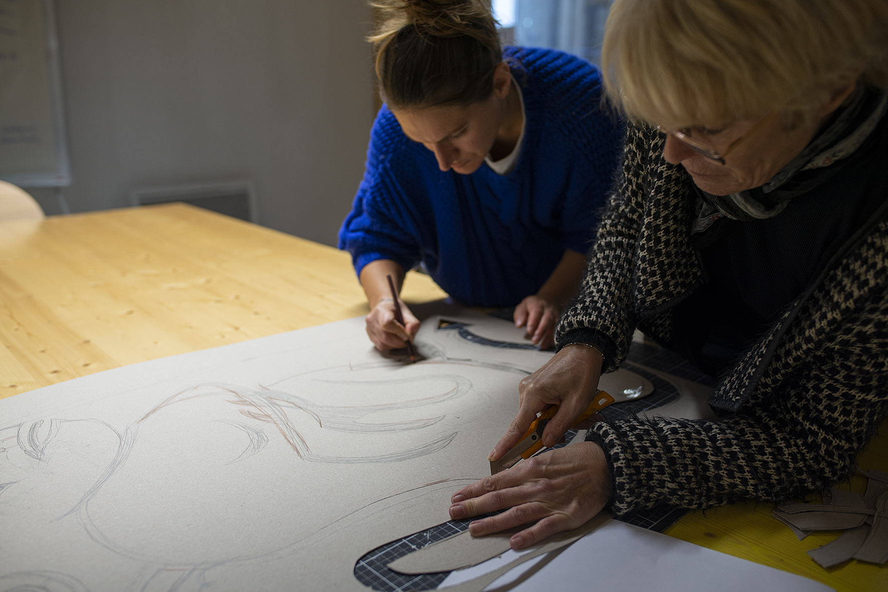 Atelier à La fabrique Pola, Bordeaux, 2021 Avec Jean-François Chaton, Luc Fialon, Chloé Gaget, Laure Erve, Damien Meunier, Steve Do Rosario, Clémence Maïtia, Marion Nouailles, Valérie Morin et Sophie Dalche