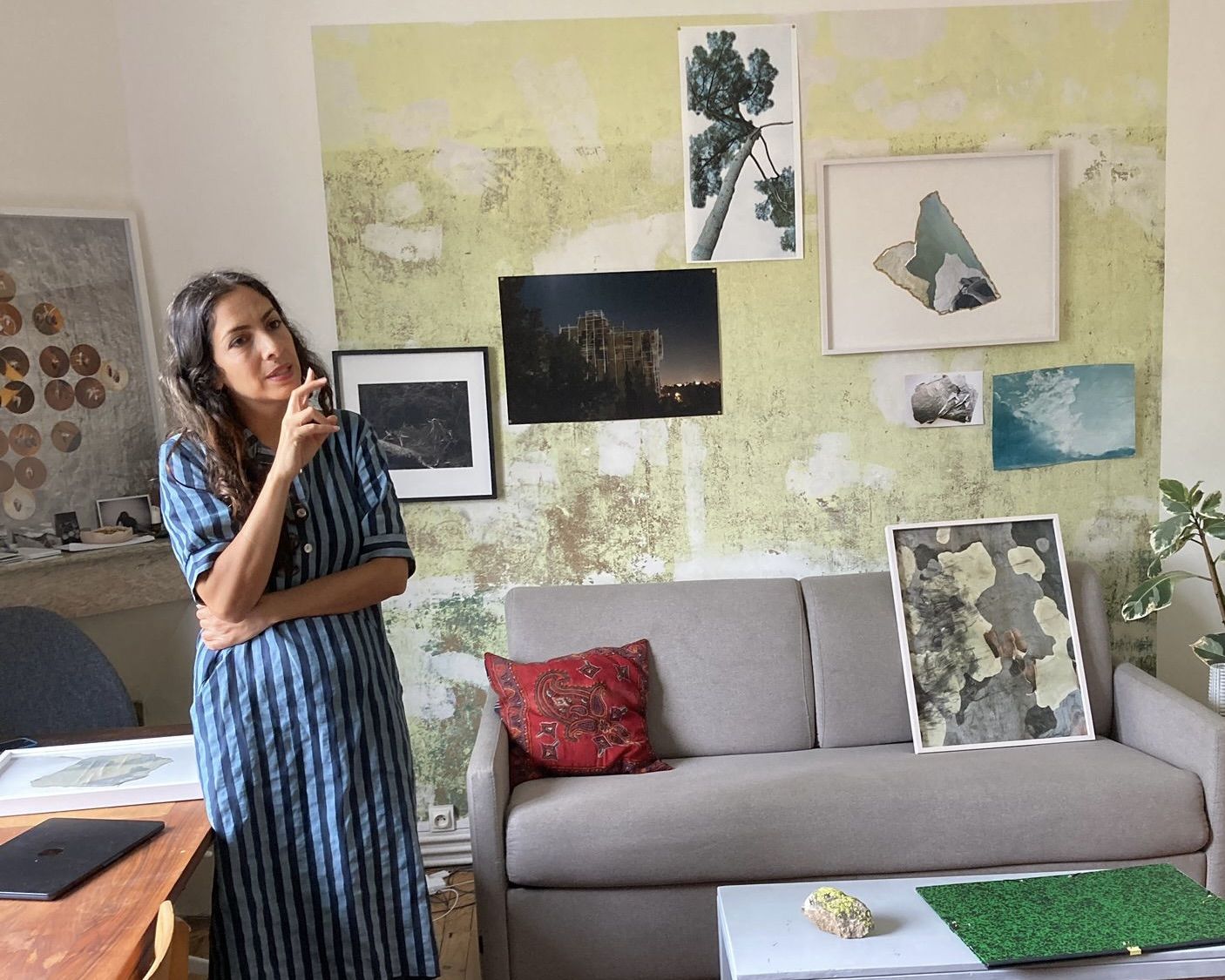 Visite de l'atelier de Morvarid K, Meet-up 2024