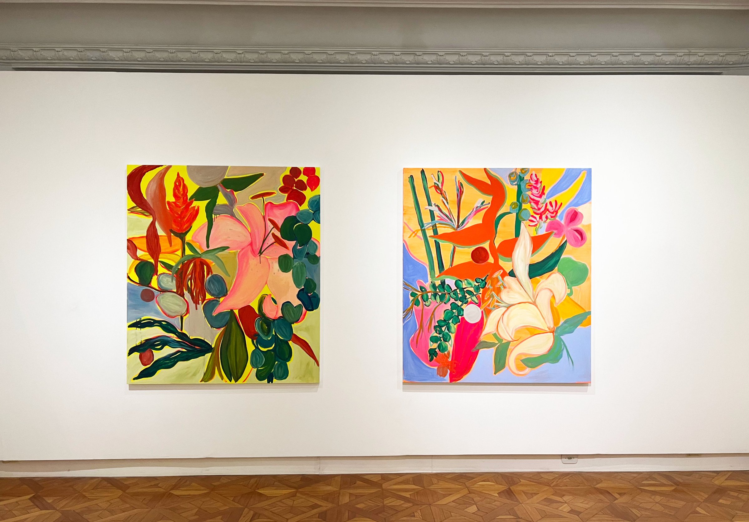 Exposition Da Pintura, Espaço Z42, Rio de Janeiro (Brésil), 2022 Commissariat : Isabel Portella et Patrizia D'Angello Avec Andrea Brown, Antonio Tebyriçá, Cela Luz, Duda Moraes, Felipe Fernandes, Felipe Carnaúba, Fernando Mello Brum, Heberth Sobral, Gabriela Machado, Maia Bueloni, Manoel Novello, Mariana Magalhaes, Marlon Amaro, Miriam Angeli Padilha, Nuno Q. Ramalho, Patricia Chueke, Patrizia D'Angello, Paloma Ariston, Sylvana Lobo et Virgínia Paiva