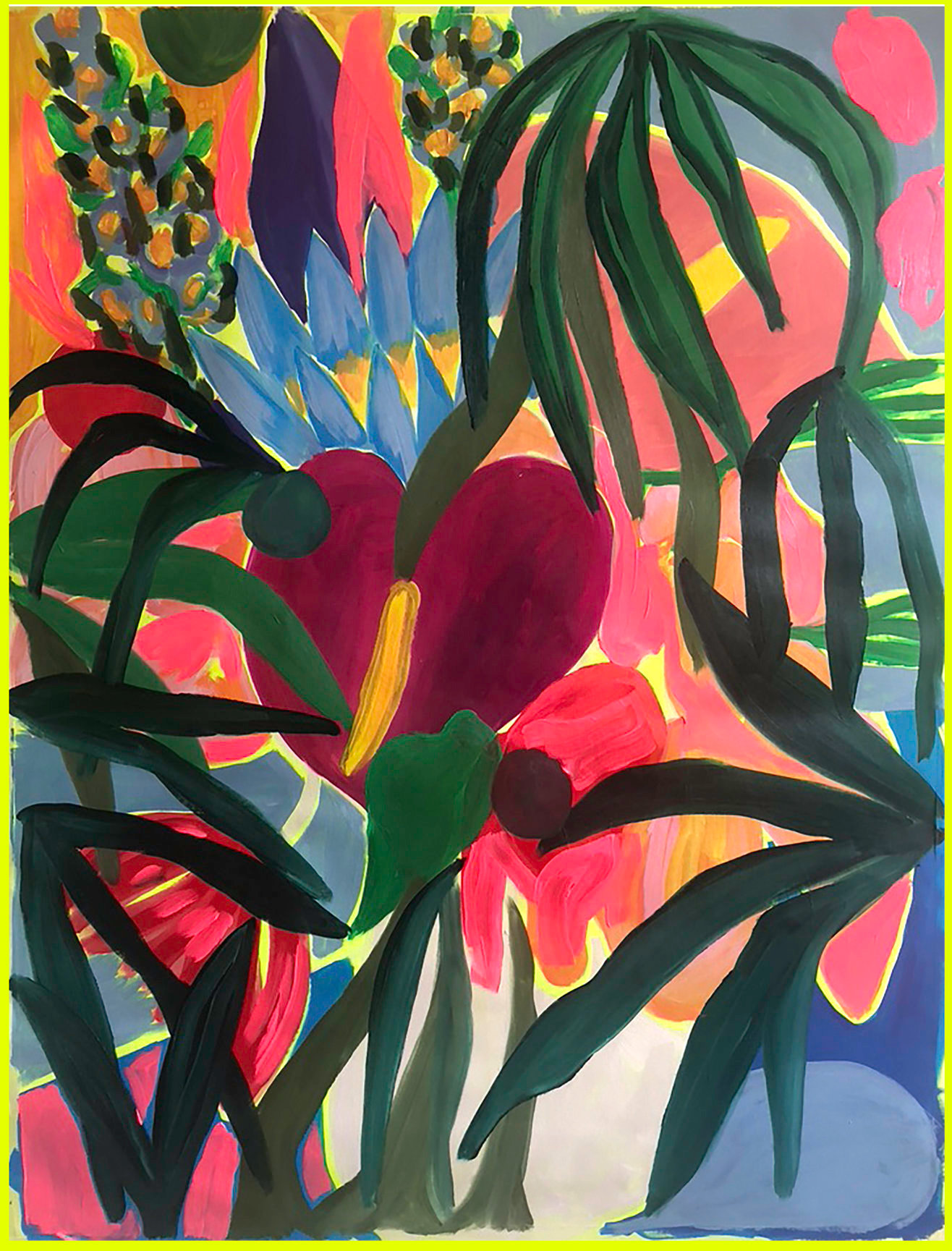 {Flores da floresta (neon)}, 2022