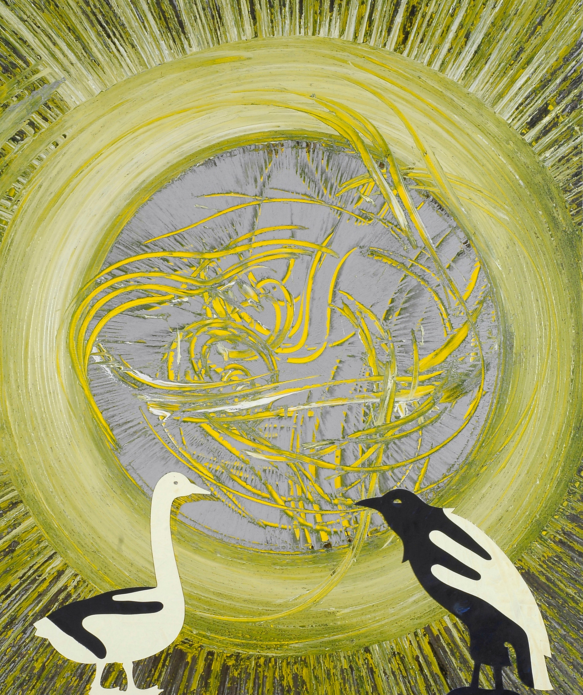 Acrylique et peinture vinylique sur toile, 120 x 100 cm