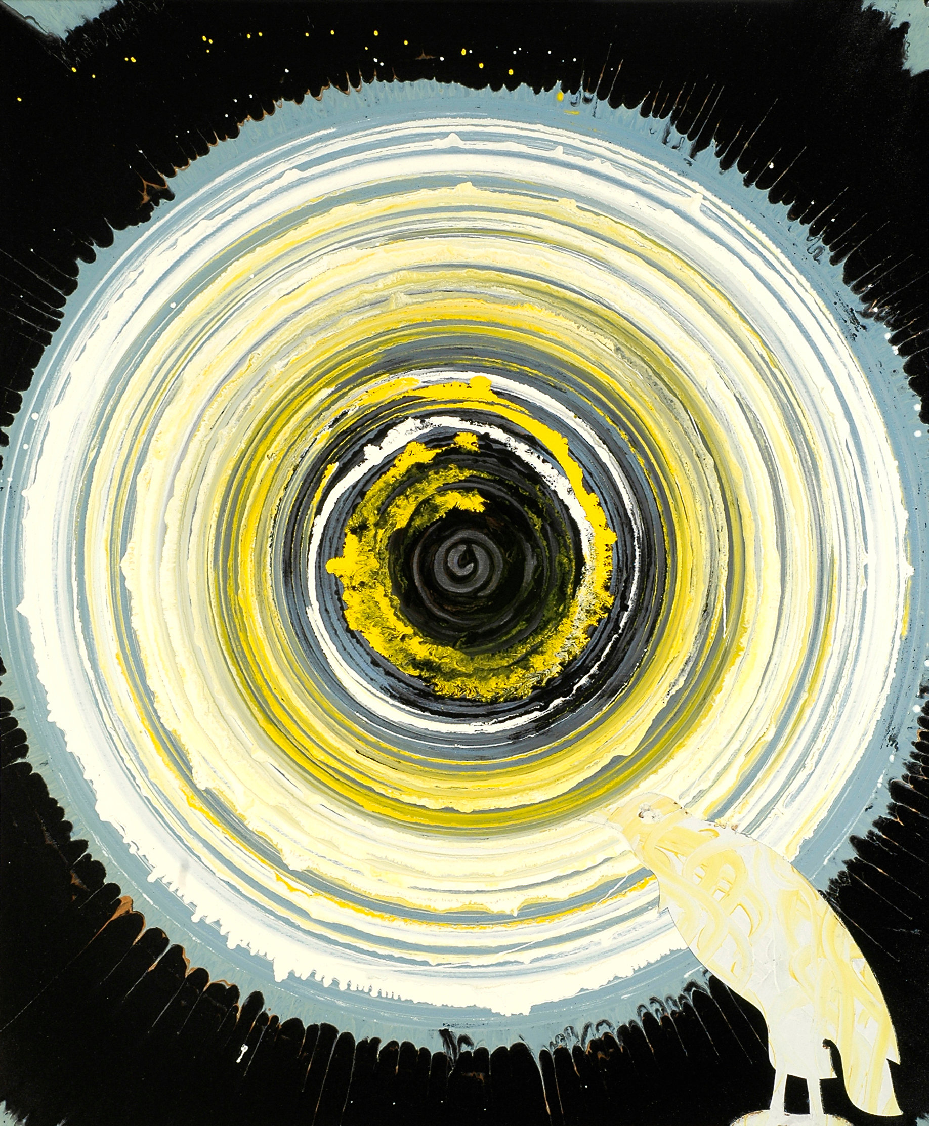 Acrylique et peinture vinylique sur toile, 120 x 100 cm