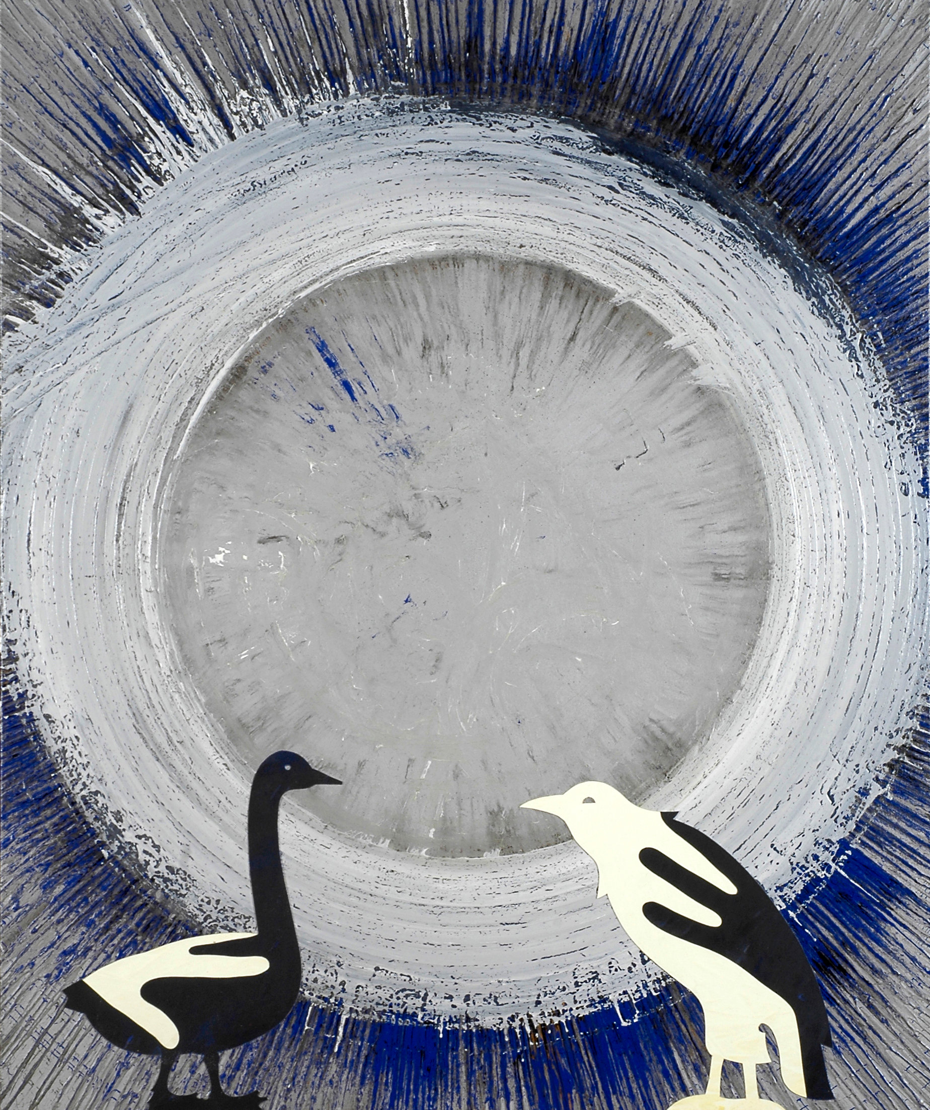 Acrylique et peinture vinylique sur toile, 120 x 100 cm