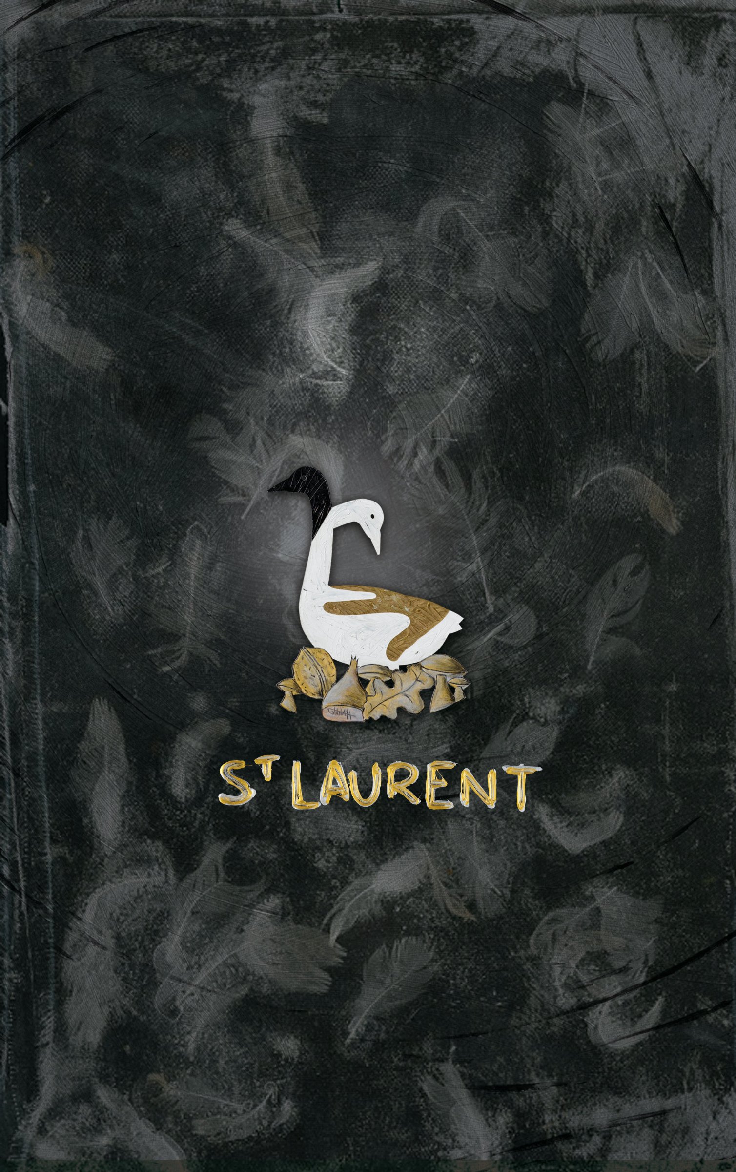 Projets d'étiquette pour boîtes de foie et logo