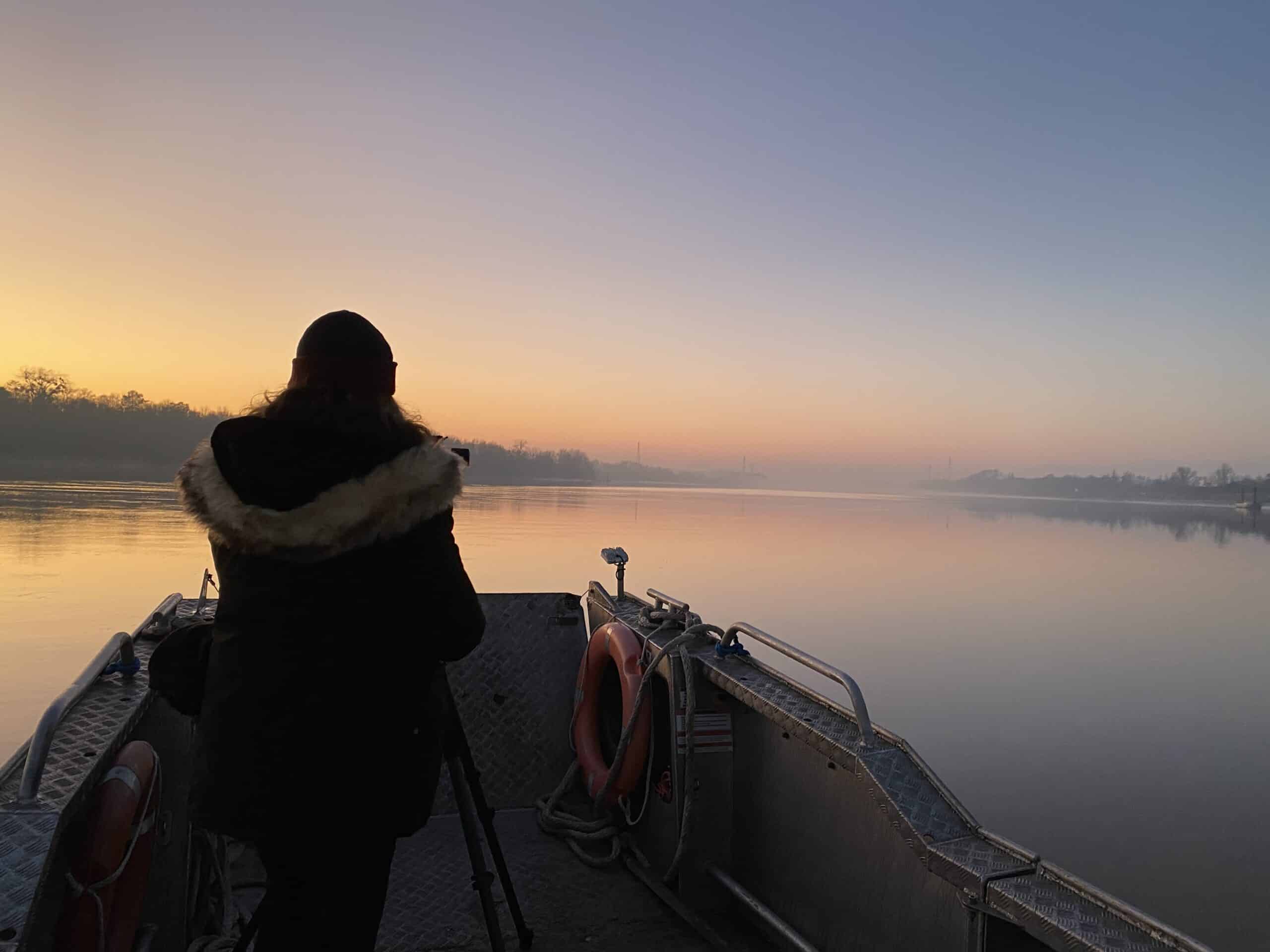 Repérages sur la Garonne avec la brigade fluviale