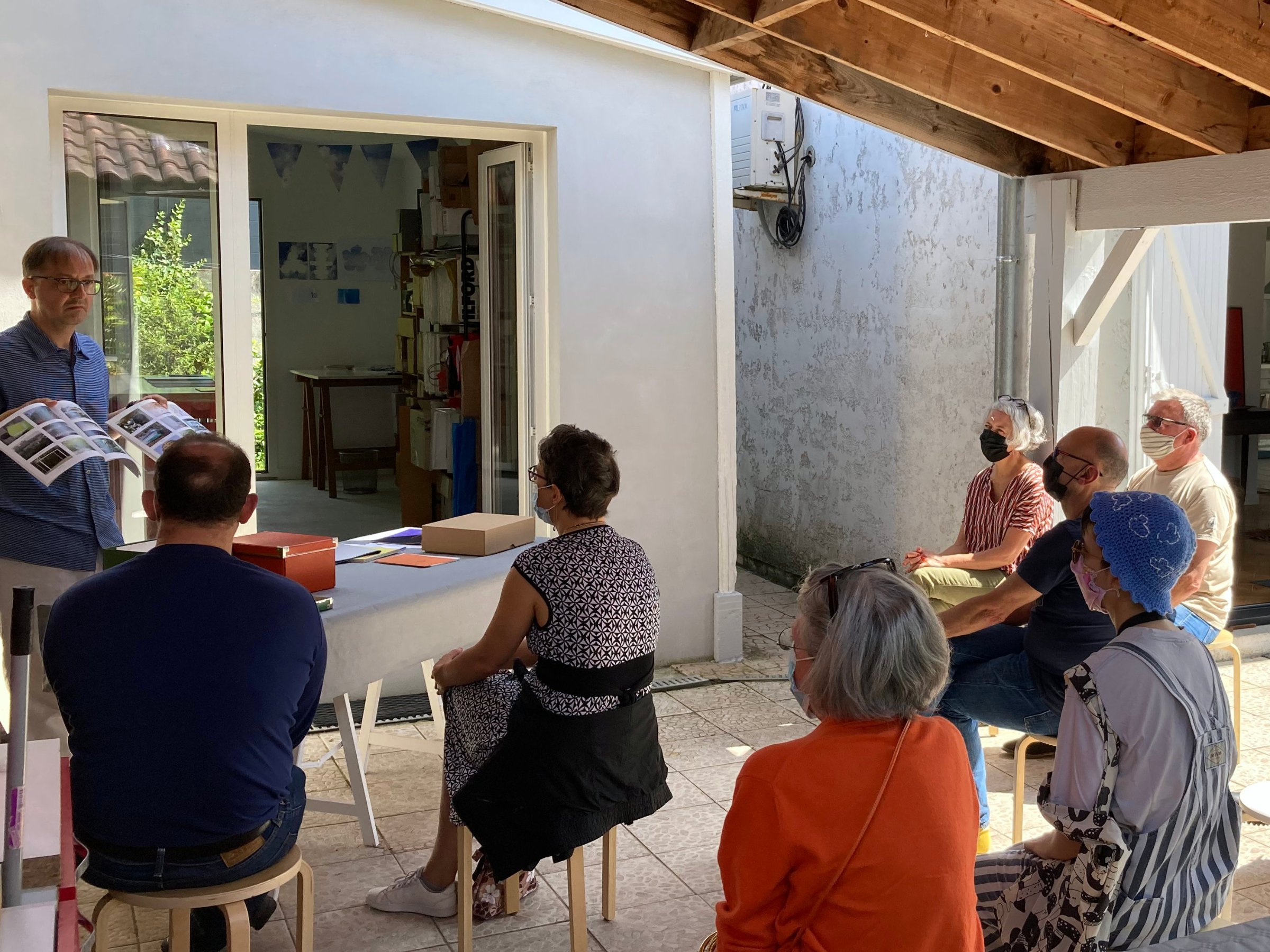 Visite d'atelier avec Pierre-Lin Renié, juillet 2021