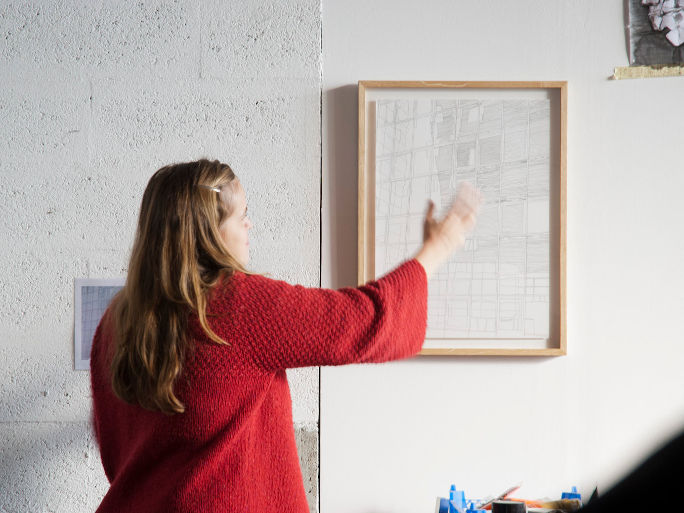 Visite d'atelier avec Jeanne Tzaut, décembre 2016