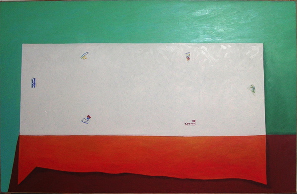 {La nappe blanche (six couverts),} 2003