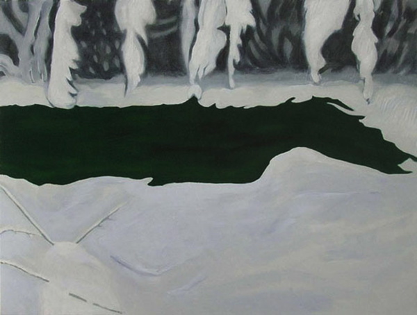 {Le bassin en hiver,} 2009