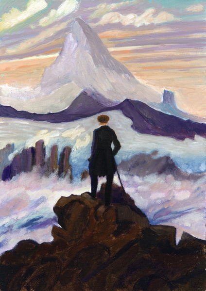 {Der Wanderer (d'après Friedrich)}