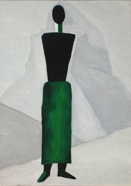 {Figure féminine suprématiste (d'après Malevitch)}