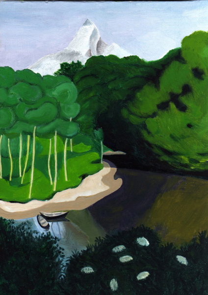 {La Dordogne à Carrenac (d'après Vallotton)}