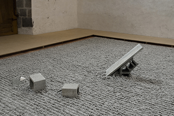 Vue de l'exposition Paysages empruntés