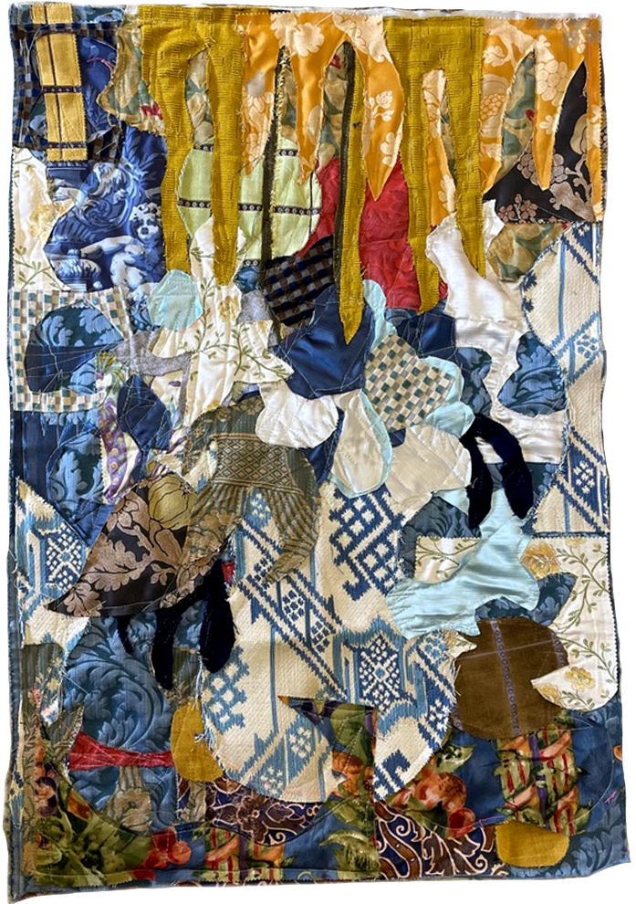 {Textile azul}, 2024