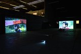 Vues de l'installation Enterrement de nuit, dans le cadre du Pavillon-EBABX, Fabrique Pola, Bordeaux, 2018