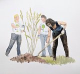 {Michelle Obama - Kenilworth Aquatic Gardens - Washington - 2009}