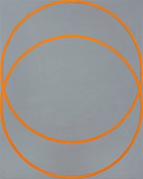 {Two Orange Circles,} 2019 