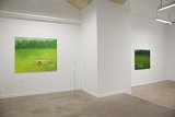  L'étoile du berger, 2020 (à droite) Huile sur toile, 100 x 120 cm